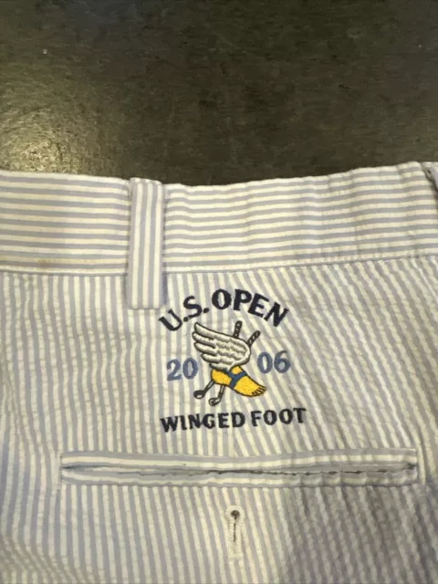 Polo Winged Foot Golf Club US Open Size 36 U.S. Open Seersucker Large