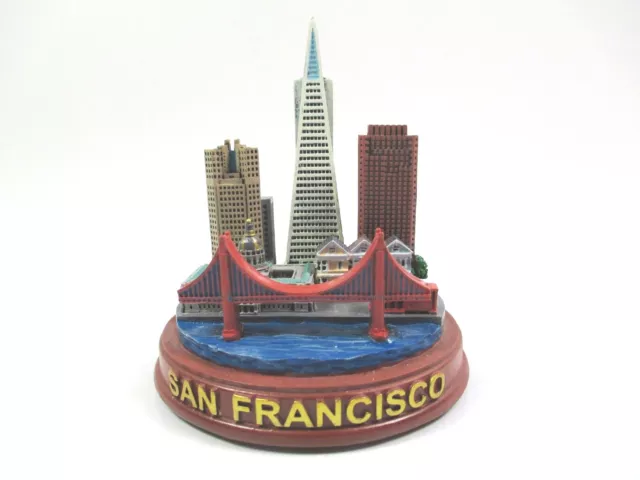 San Francisco Poly Modell USA Golden Gate Bridge Pyramid Ferry Building Souvenir