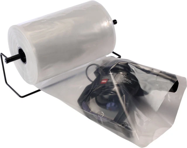 Pack of Poly Tubing on Roll; Clear 4 x 1100. Ultra Thick mil Plastic Bags for