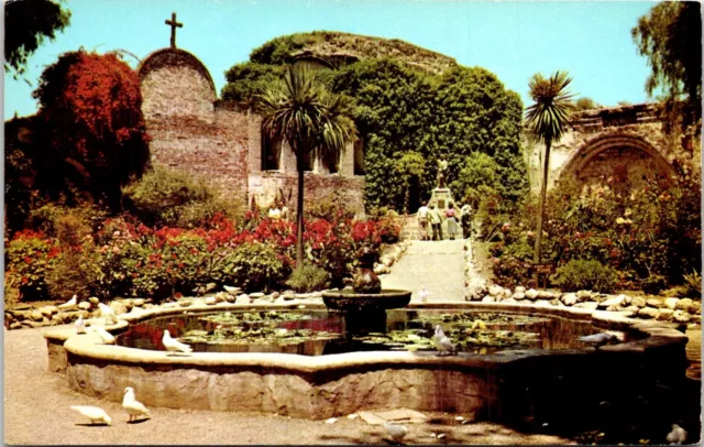 Postcard Mission San Juan Capistrano Los Angeles San Diego California D47