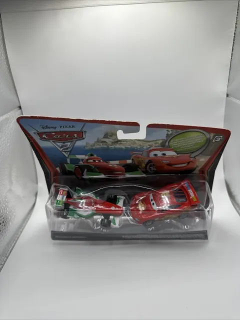 Disney Pixar Cars Francesco Bernoulli & McQueen With Party Wheels Diecast 1:55