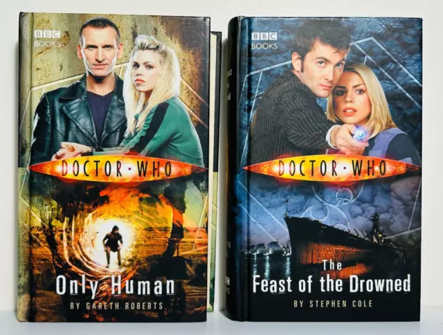 Doctor Who Only Human + Feast of the Drowned HC Books BBC Books Roberts Cole