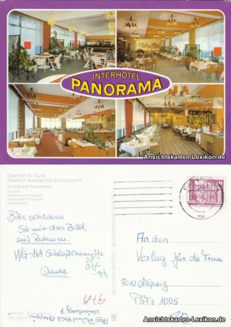 Ansichtskarte Oberhof (Thüringen) Interhotel Panorama 1983