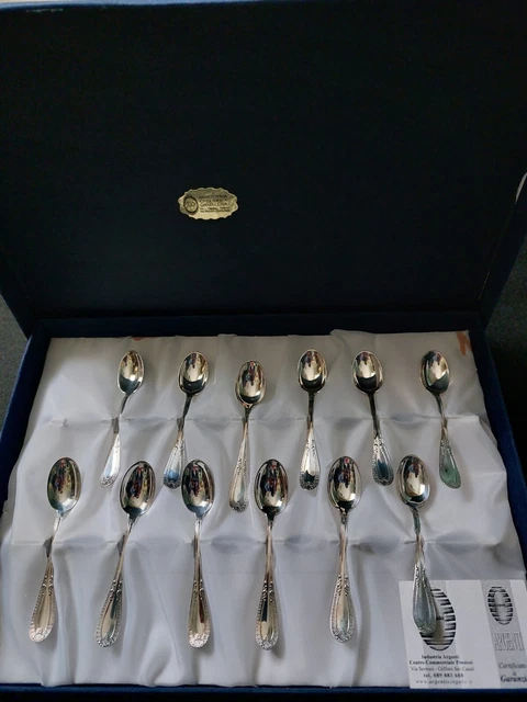 Argento 800 Set 6 Cucchiaini Caffè Bettini