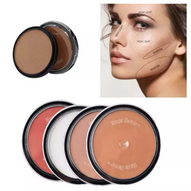 Shadow Powder Makeup Bronzer & Highlighter Contour Powder Shadow Powder B2I9