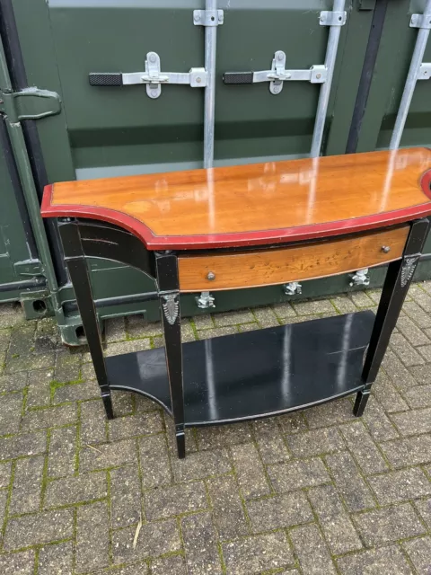 Ebonised wood and Rosewood Console table. Possibly French