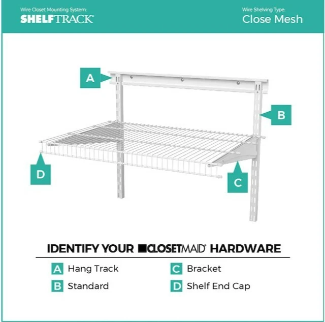 ClosetMaid Wire Shelves for 3 (1-8ft & 2-6ft wide) reach-in closets