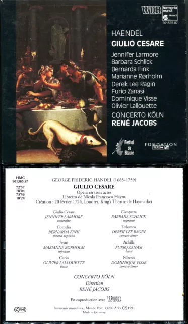Georg Friedrich Händel, Giulio Cesare, Concerto Köln, René Jacobs (Dirigent)