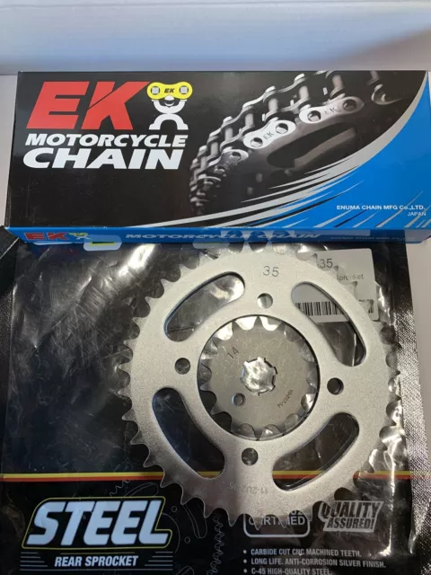 Yamaha Ttr 110   Chain & Sprocket Kit 14 T Front 35 T Rear 420 Ek Chain