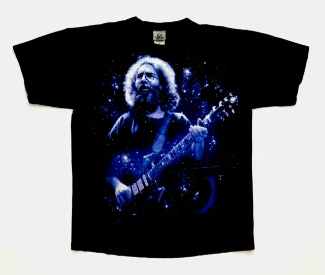 Grateful Dead Shirt T Shirt 2004 Jerry Garcia Guitar Photo 1983 Tour Tiger JG L