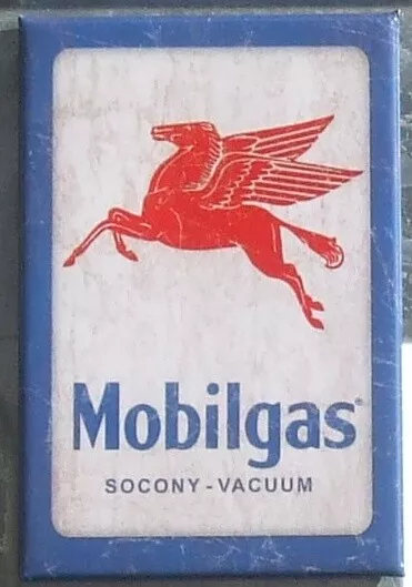 Mobil Pegasus USA Benzin Tankstellen Mobilgas Magnet