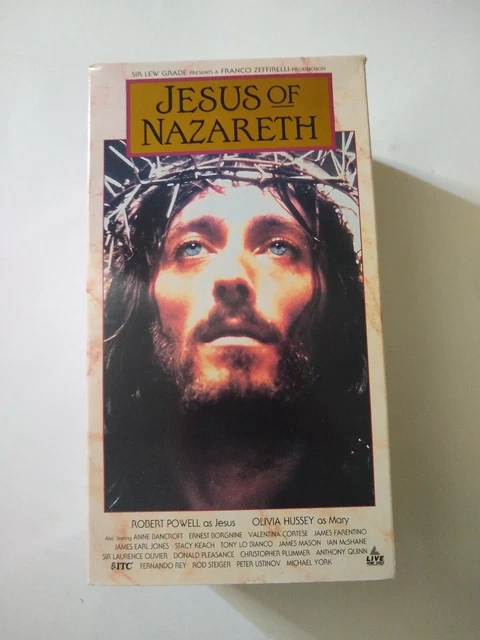 JESUS OF NAZARETH 3 Tape Box Set VHS Video Tapes Robert Powell 1992 NR ...