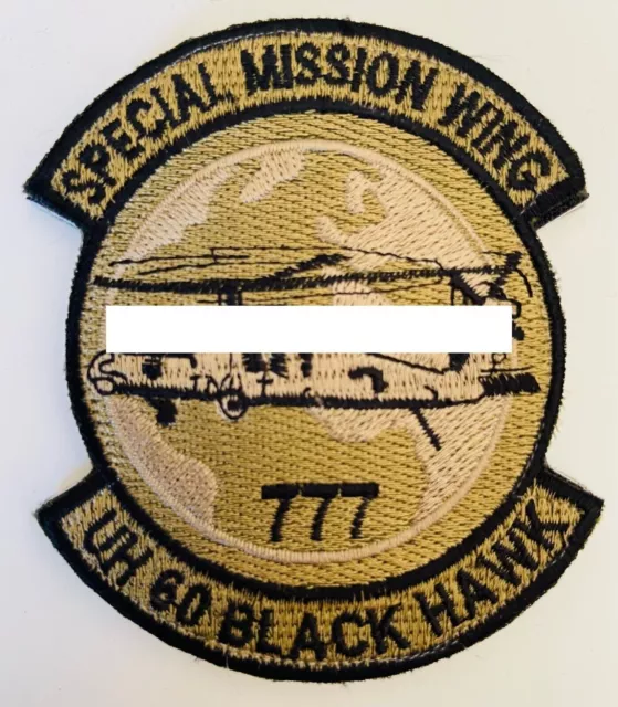 ANA Special Mission Wing 777 UH 60 Black Hawk vel©®⚙ Patch Afghanistan made