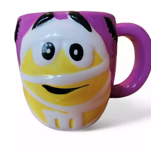 Galerie M&M's Halloween Mug 'Yellow Mummy' Ceramic Coffee Cup Mug Vintage 2002