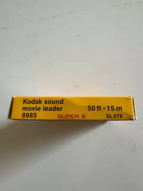 Bobine Film Kodak Sound Movie Leader  8mm 8985 Super 8 50ft SL576 Neuf 3