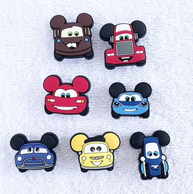 Disney Pixar Cars Croc Charms Shoe Accessories Set Of 7 Jibbitz NEW