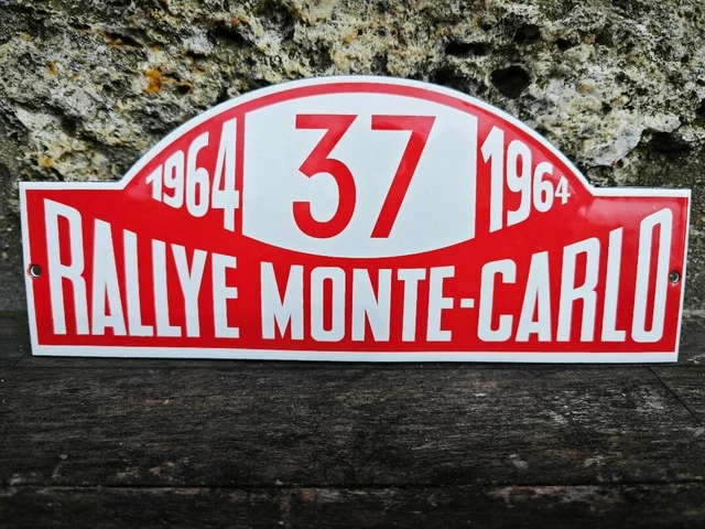 PLAQUE ÉMAILLÉE RALLYE MONTE CARLO 1964 Cooper Mini no Austin Morris Mg Rover EUR 49,00