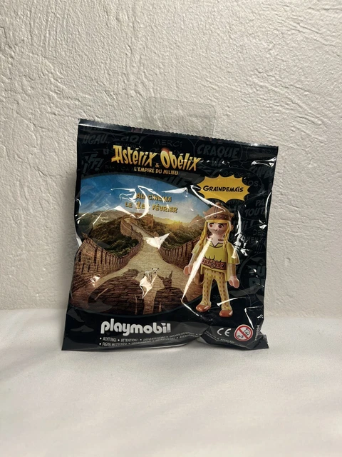 PLAYMOBIL ASTERIX le banque avec sa boite et la figurine grain de Mais