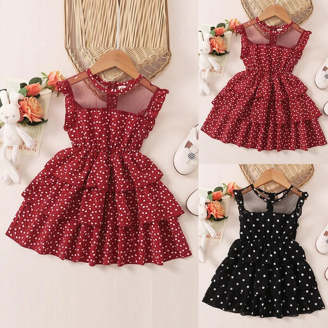 Baby Girls Boho Floral Ruffle Dress Kids Mesh Tutu Sleeveless Party Outfits Set