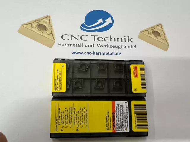 10 Stück Sandvik CCMT09T308-UM 4425, Wendeschneidplatten