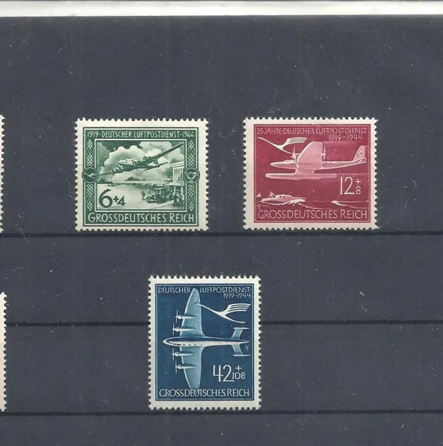 Deutsches Reich,1944 Michelnummern: 866 - 868 **, postfrisch, Katalogwert € 3,00