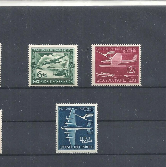 Deutsches Reich,1944 Michelnummern: 866 - 868 **, postfrisch, Katalogwert € 3,00