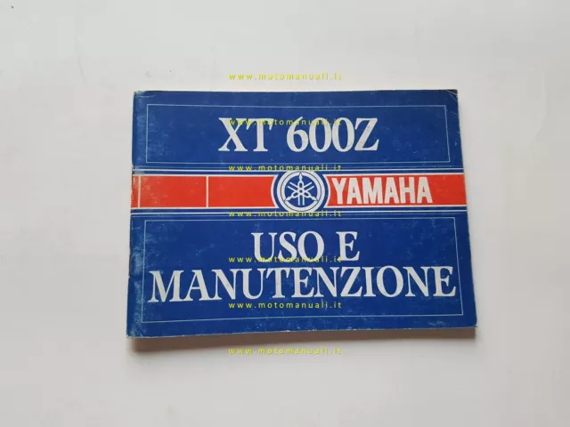 Yamaha XT 600 Z 1984 manuale uso manutenzione libretto originale italiano