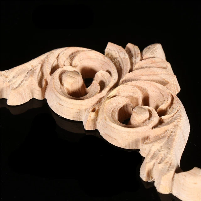 20-teiliges Geschnitztes Holz-Applikationen Set – Aus Eiche, Für Möbel, Türen, DIY-Dekoration