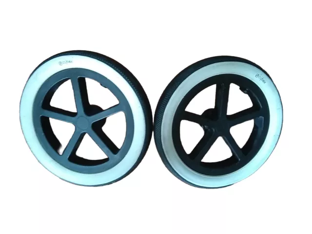 CYBEX PRIAM REAR wheels black white replacement wheels tires 30.22 PicClick UK