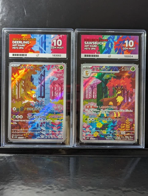 Deerling & Sawsbuck AR Pokémon Cards – Japanese Cyber Judge Set