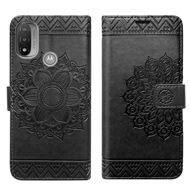 Etui Coque Motorola Moto E20/E30/E40, Téléphone Portable Etui Portefeuille Coque