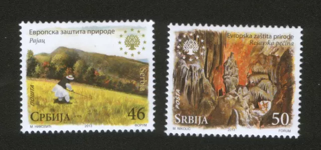 Serbia-Mnh** Set-European Nature Protection-Resavska Cave,  Mowing On Rajac-2013