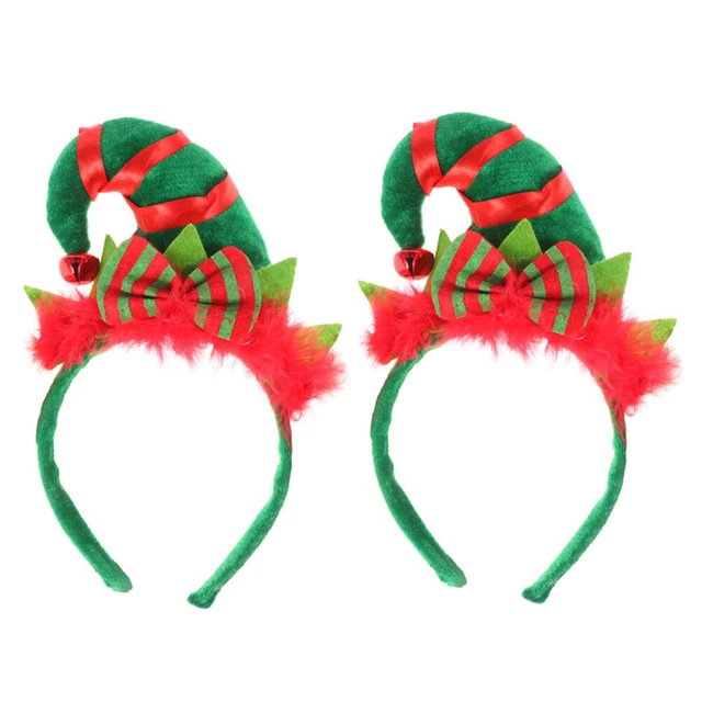 2 piezas once tocados Navidad diadema Navidad Head Boppers