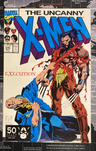 Uncanny x-men 276 Vol 1 1991 Chris Claremont Jim Lee Marvel comics