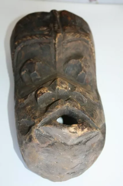 Ibibio Ekpo Society Hand Carved Ceremonial Tribal African Wood Mask Nigeria Rare 7