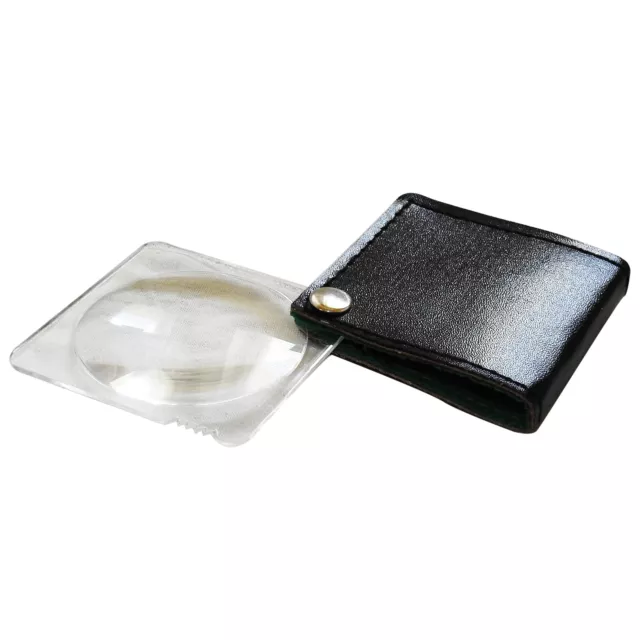 1 x Medisure Folding Pocket Size Easy Care Magnifying Glass and Protective Cover