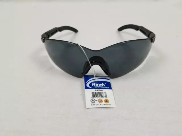 Gafas de seguridad Gateway 14 GB83, Hawk, lente gris, marco negro, sin montura