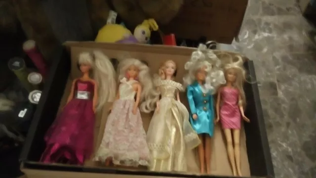 Barbie da collezione, lotto di n.5 con vestiti di alta classe ( occasione )
