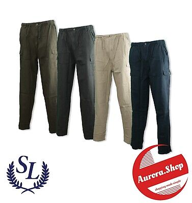 pantalone da lavoro UOMO cargo regular fit STORMY LIFE 100 cotone leggero estivo