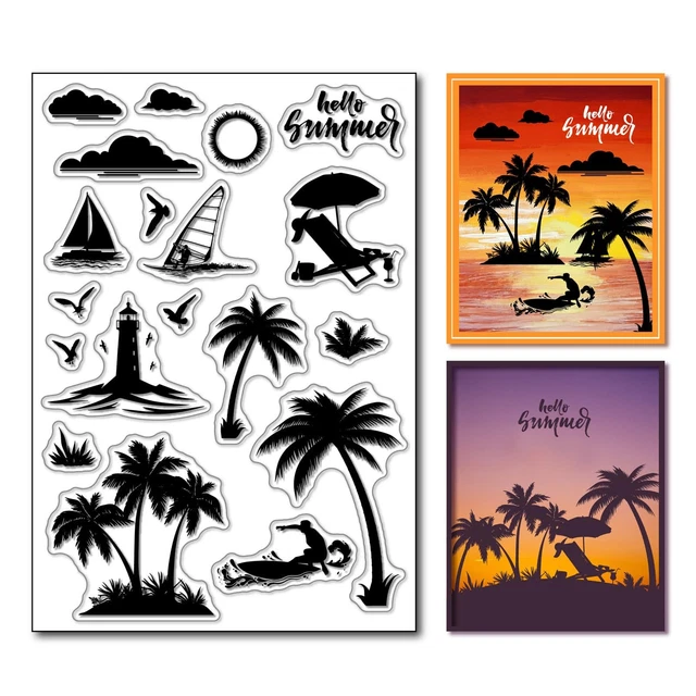 GLOBLELAND Tampons Transparent En Silicone Notebook De Modèles De Bloc-Notes Tampons En Silicone Et Marqueurs Pour Cahier DIY Journalisation Planning Hebdomadaire Liste De Tâches