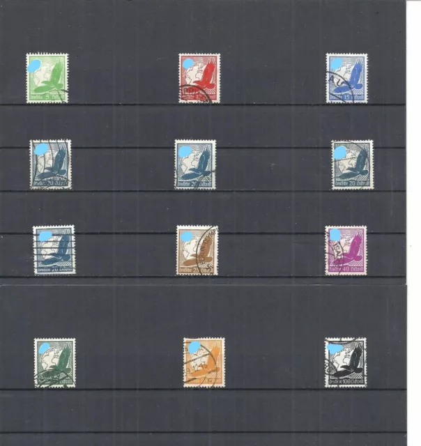 Deutsches Reich 1934, Einzelmarken aus MiNrn: 529 - 539 y,  gestempelt o,Auswahl