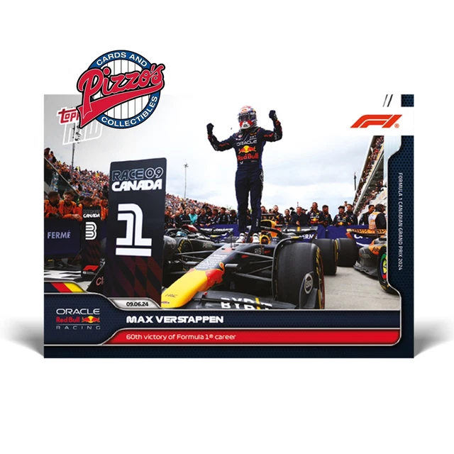 MAX VERSTAPPEN 60TH F1 Career Win 2024 Formula 1 Topps Now Card 25