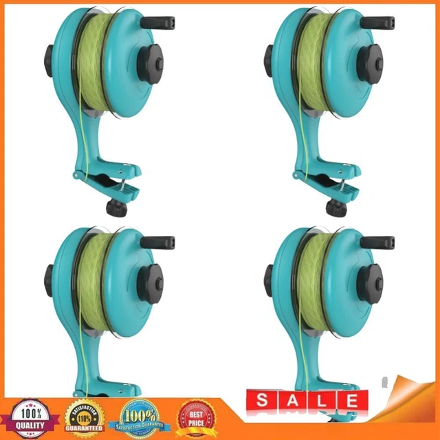 PATIKIL Fermaglio Porta Lenza Per Pesca – Clip Di Ricambio Per Mulinello Baitcasting – 5 Pezzi Arancioni - 2