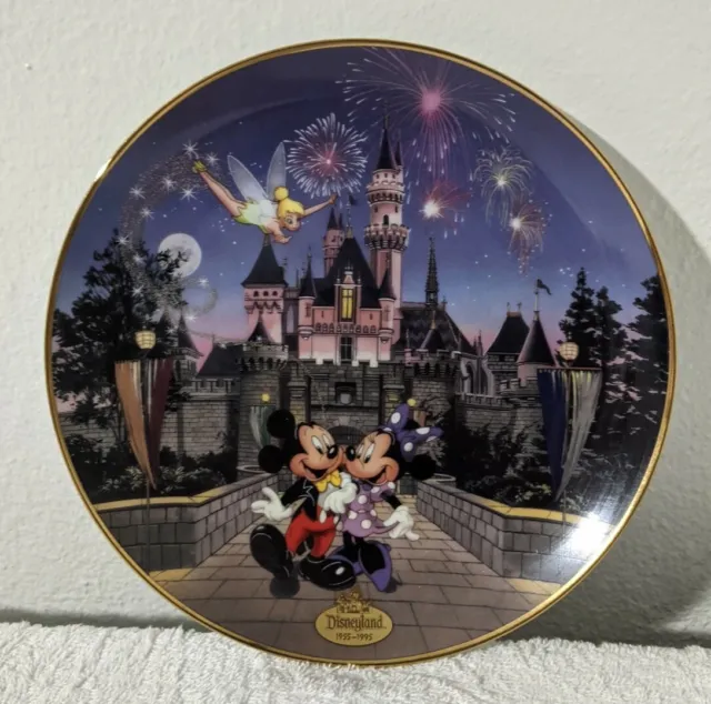 1995 Bradford Exchange Disneyland 40th Anniversary Plate Sleeping Beauty Castle
