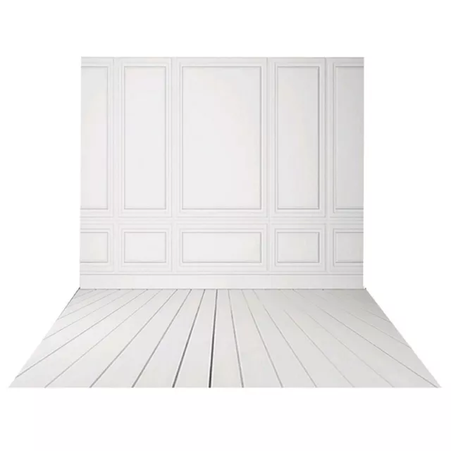 3x5ft Vinyl Photography backdrops White Brick Wall wood floor wedding2698