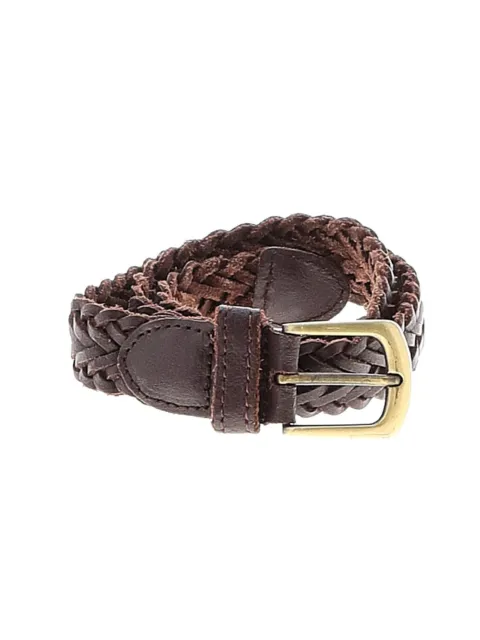 The Childrens Place Baby Boys Girls Brown Woven Braided Leather Belt 6-18 months