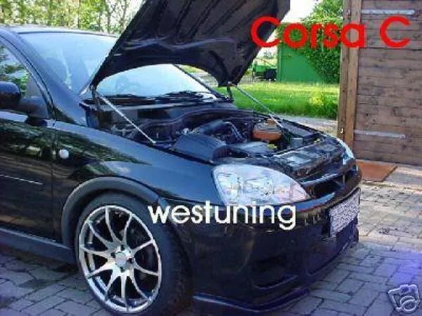 Motor Haubenlifter Opel Corsa C inkl. GSi (Paar) Hoodlift, Motorhaubenlift (WES)