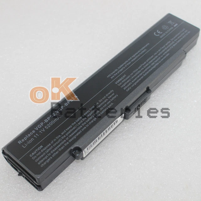 5200mAh Battery for Sony Vaio VGP-BPS2 VGP-BPS2A VGP-BPS2B VGP-BPS2C VGN-S70