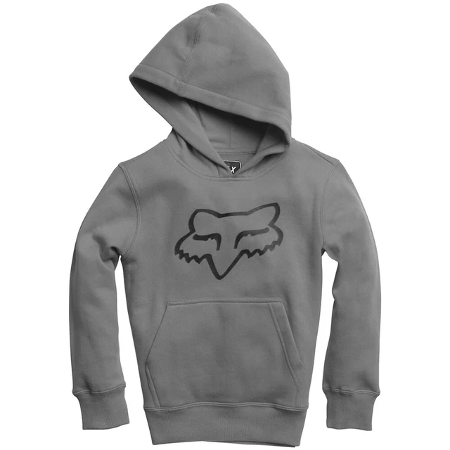 Fox Racing Boys Heather Graphite Legacy Pullover Hoodie Soft Fleece Sweatshirt