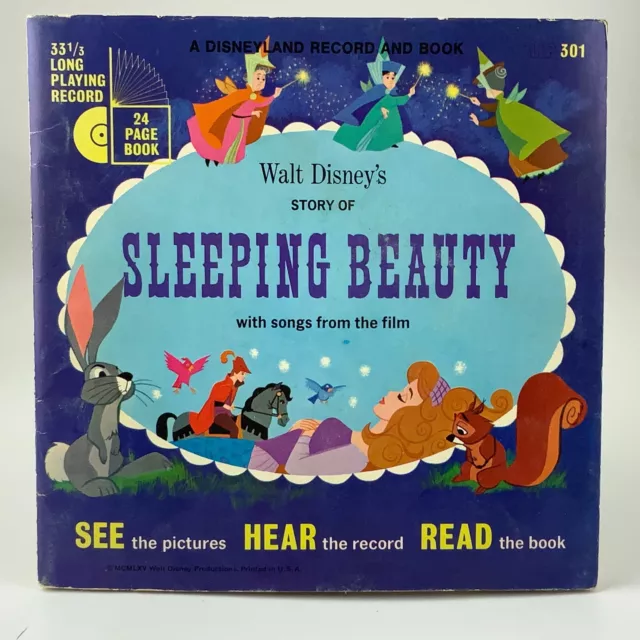 Walt Disneys Sleeping Beauty Disneyland Record and Book Songs From Film BB495